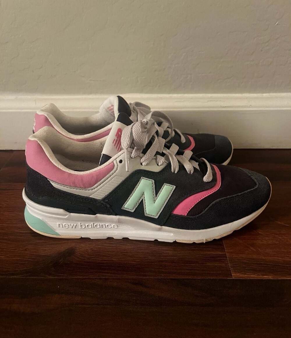 New Balance 997H Women's Sneakers Black Pink Teal CW997HMC size 8